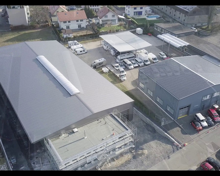 Halle de stockage (d`entreposage) Ast Birrer GmbH à Pieterlen
